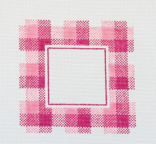 Pink Plaid Picture Frame