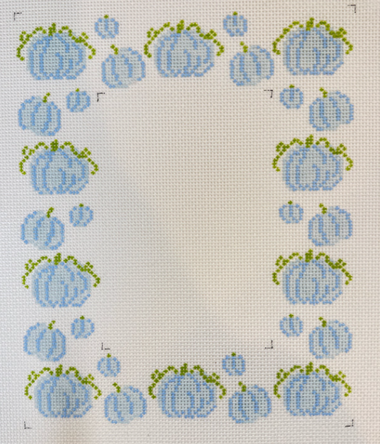 Blue Pumpkin Picture Frame