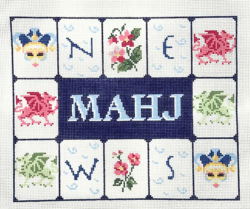 MahJong Tile Pouch - Blue