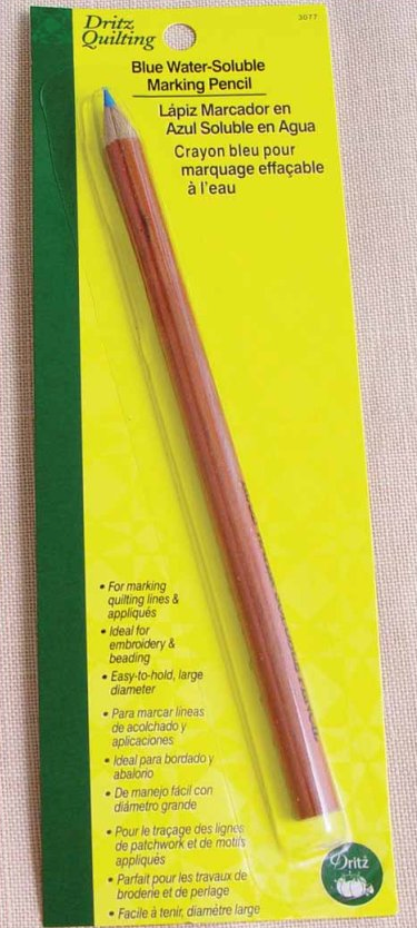 Blue Water Soluble Marking Pencil