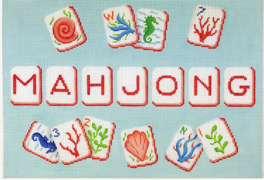 Coral Reef Mahjongg Tile Bag