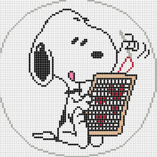 Snoopy Loves Needlepoint