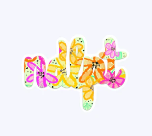 NDLPT Pink and Yellow Sticker