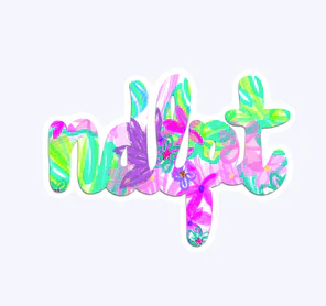 Purple and Pink NDLPT Sticker