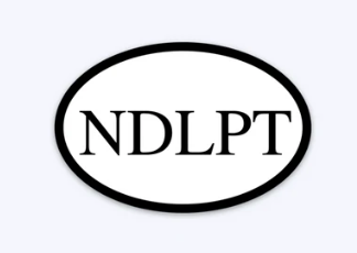 Oval NDLPT Needlepoint Sticker