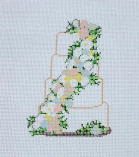 Wedding Cake - Pink Flowers