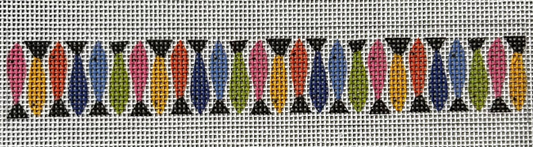 Fish on Black Key Fob