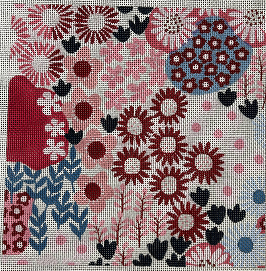 Bold Pink and Red Garden Flowers