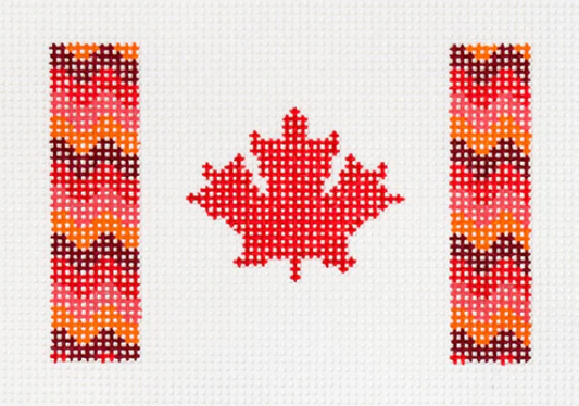 Canadian Bargello Flag