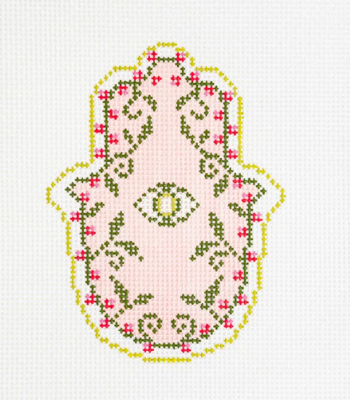 Garden Hamsa - Pink