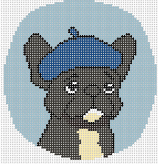 Frenchie in Beret