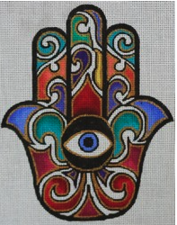 Gold Swirl Hamsa
