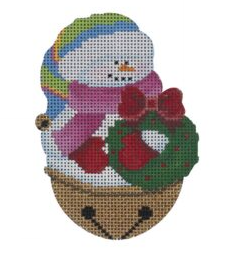 Jingle Bell Snowgirl Wreath