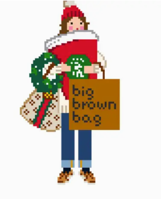 Christmas Shopper Brunette