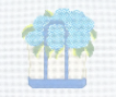 Blooming Hydrangeas Tote- Blue