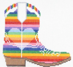 Rainbow Cowboy Boot