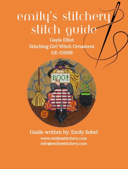 Emily's Stitch Guide - Gayla Elliot Stitching Girl Witch