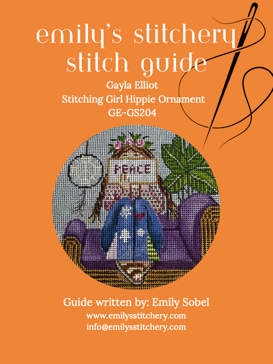 Emily's Stitch Guide - Gayla Elliot Stitching Girl Hippie