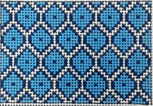 Blue Fish Scale Luggage Tag