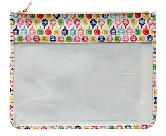 Pink Tootsie Pop Leather Project Bag