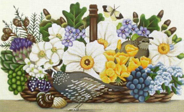 Quail Basket Bouquet