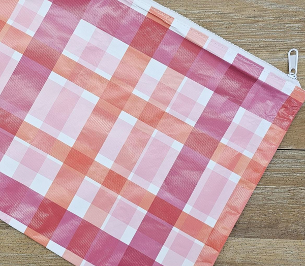 Plaid Tyvek Project Bag
