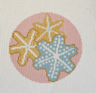 Snowflake sugar cookie round TS