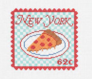 New York pizza needlepoint design
