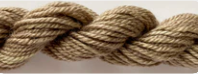 Twisted cord in a natural tan or light brown color