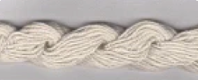 Off-white cotton yarn cord
