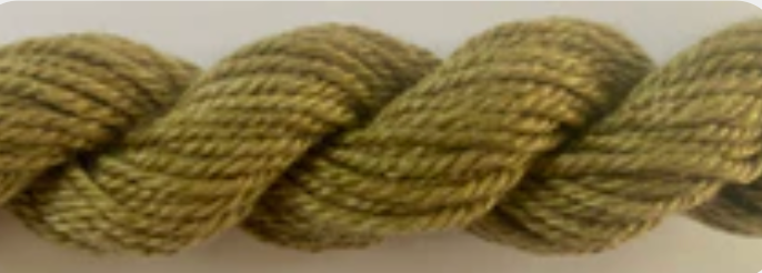 Twisted rope or cord in a muted olive green color