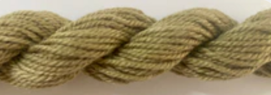 Twisted cotton rope or cord in a muted olive green color.