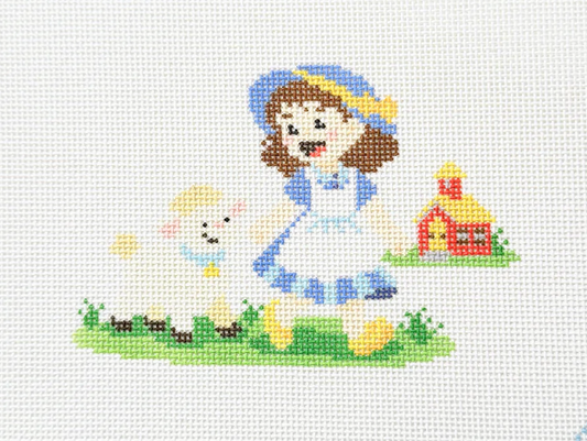 Little Bo Peep needlepoint canvas