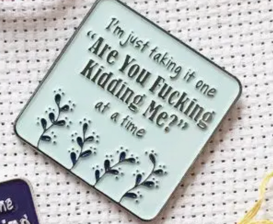 Funny quote enamel pin