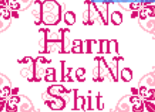 Do No Harm Take No Shit - Pink