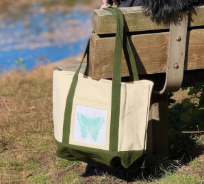Canvas Tote with 6x6 Opening