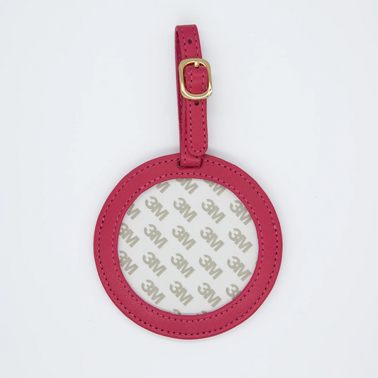 Round Luggage Tag - Hot Pink