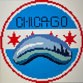 Chicago Bean w/ flag