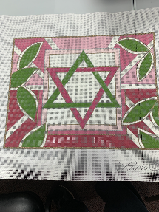 Pink Leaves Tallis Bag