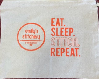 Emily's "Eat, Sleep Stitch" Bag