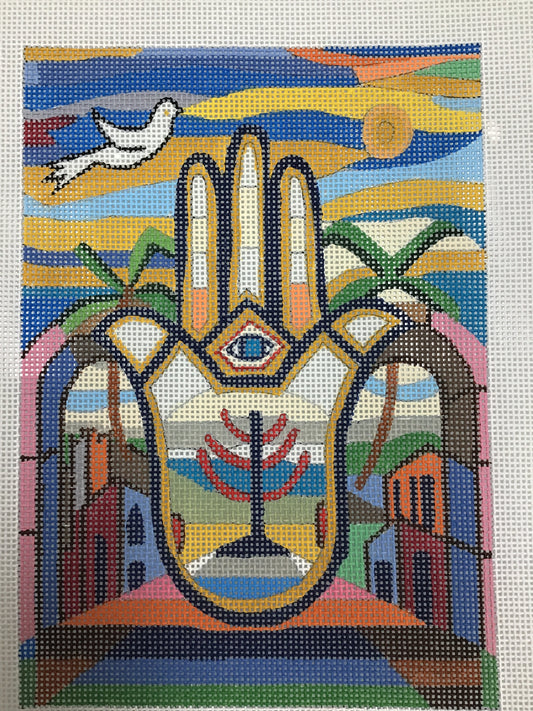 Hamsa Menorah
