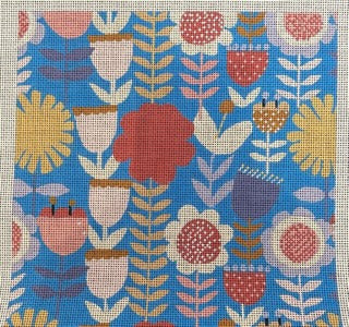 Flowers on Bright blue