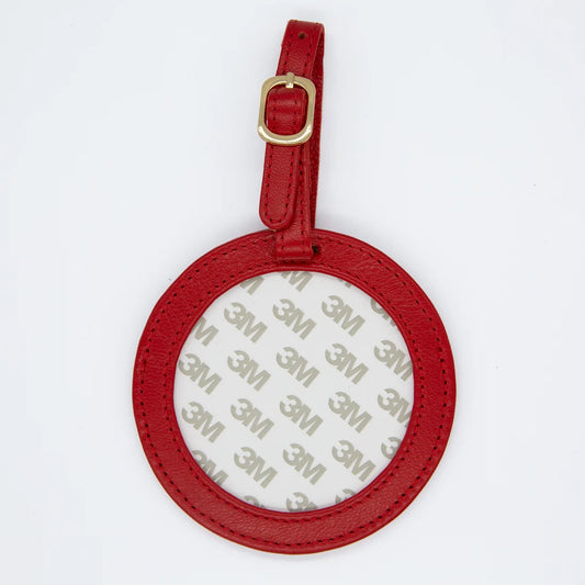 Round Luggage Tag - Red